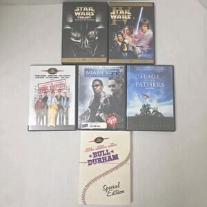 Lot Of 6 DVD Movies Star Wars, Usual Suspects, Bull Durham Excellent Condition